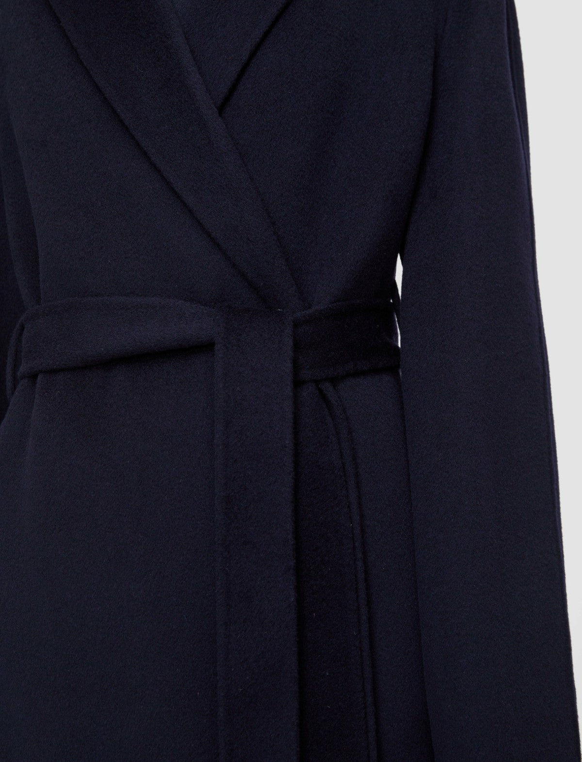JOSEPH Fashion Women Double Face Cashmere Cenda Long Coat Navy