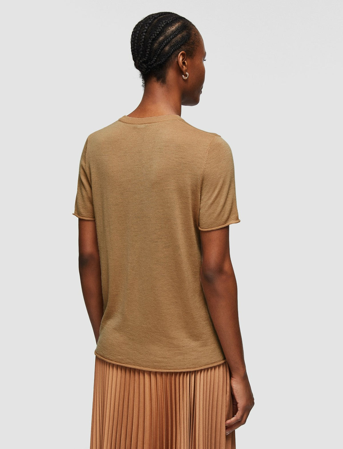 JOSEPH Fashion Women Cashair Top Camel