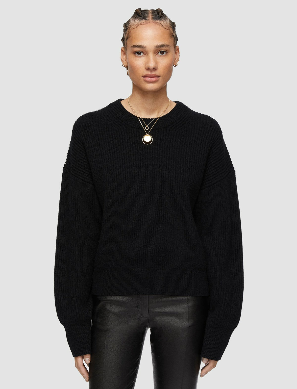 JOSEPH Fashion Women Cardigan Stitch Jumper Black