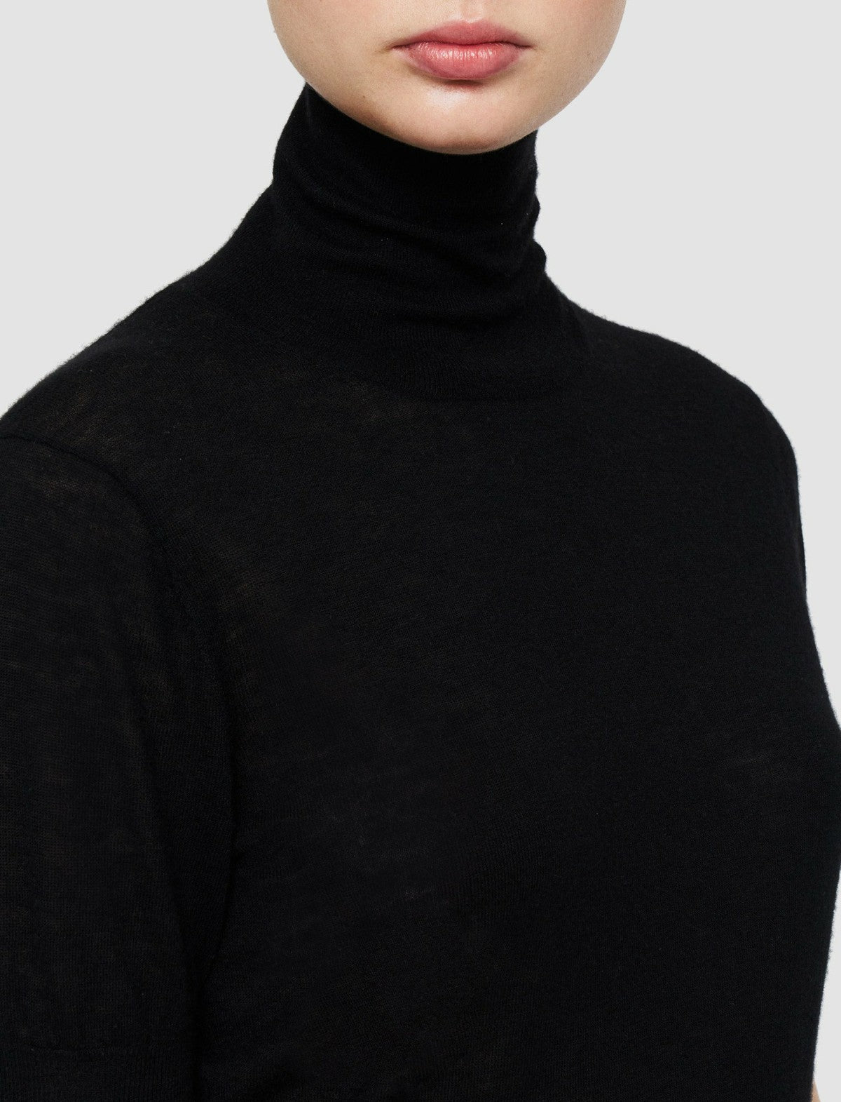 JOSEPH Fashion Women Cashair Top Black