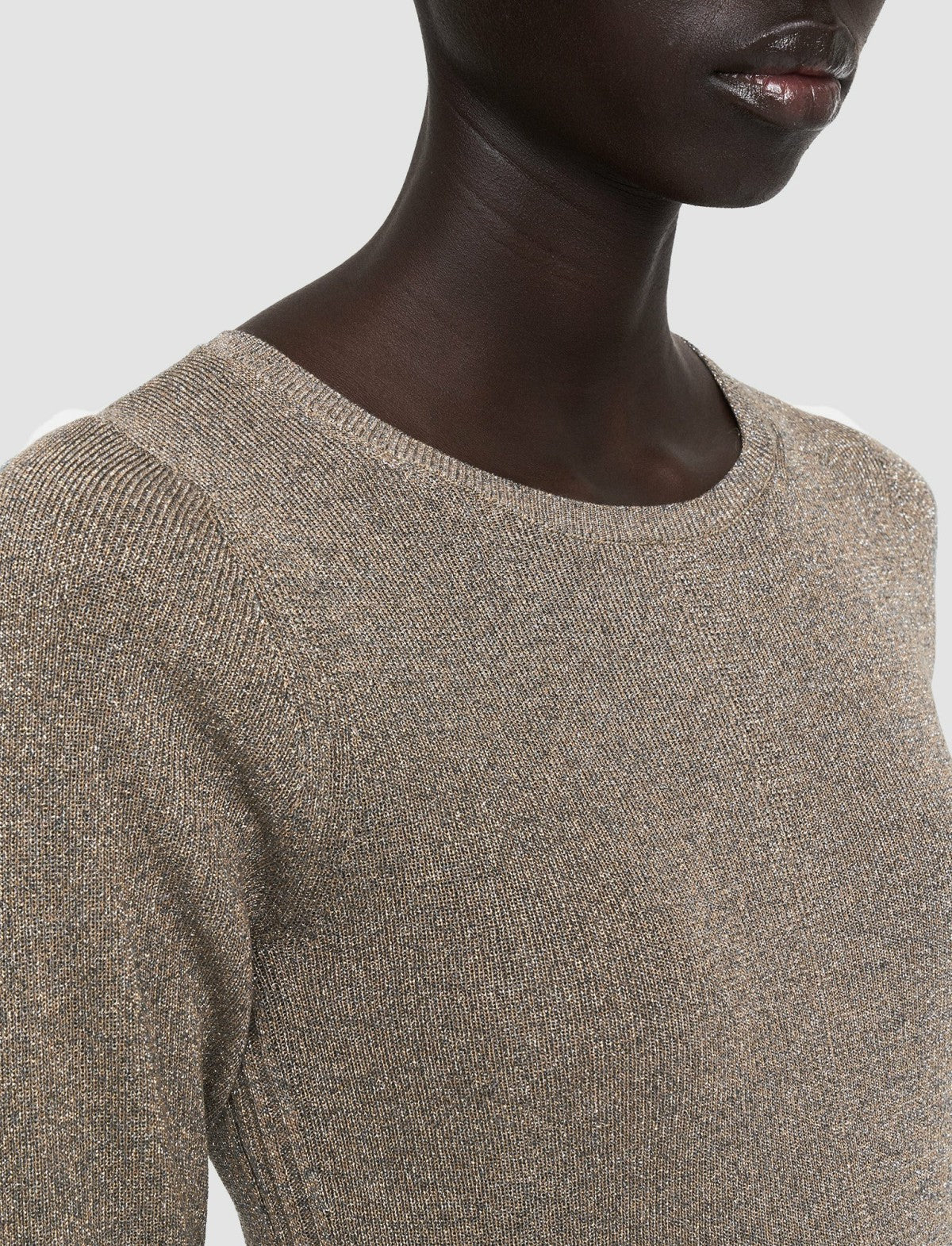 JOSEPH Fashion Women Lurex Knit Dress Metallic Spark