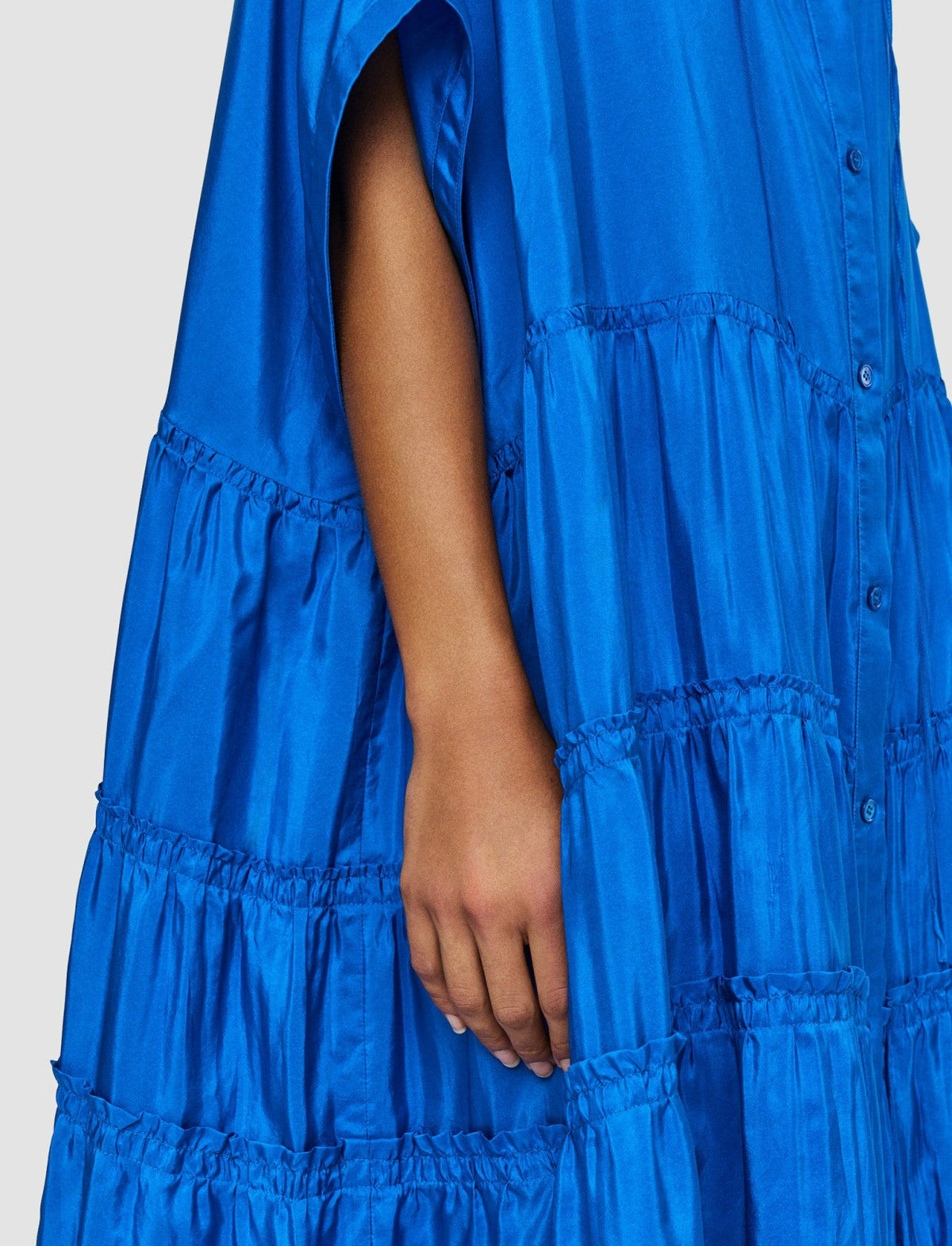 JOSEPH Fashion Women Habotai Silk Emile Dress Ultramarine