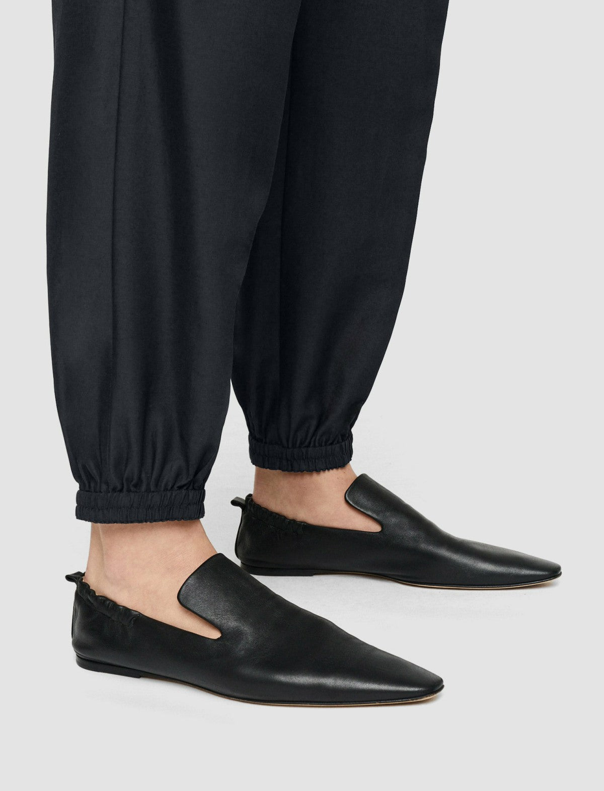 JOSEPH Fashion Women Taio Soft Cotton Silk Trousers Navy