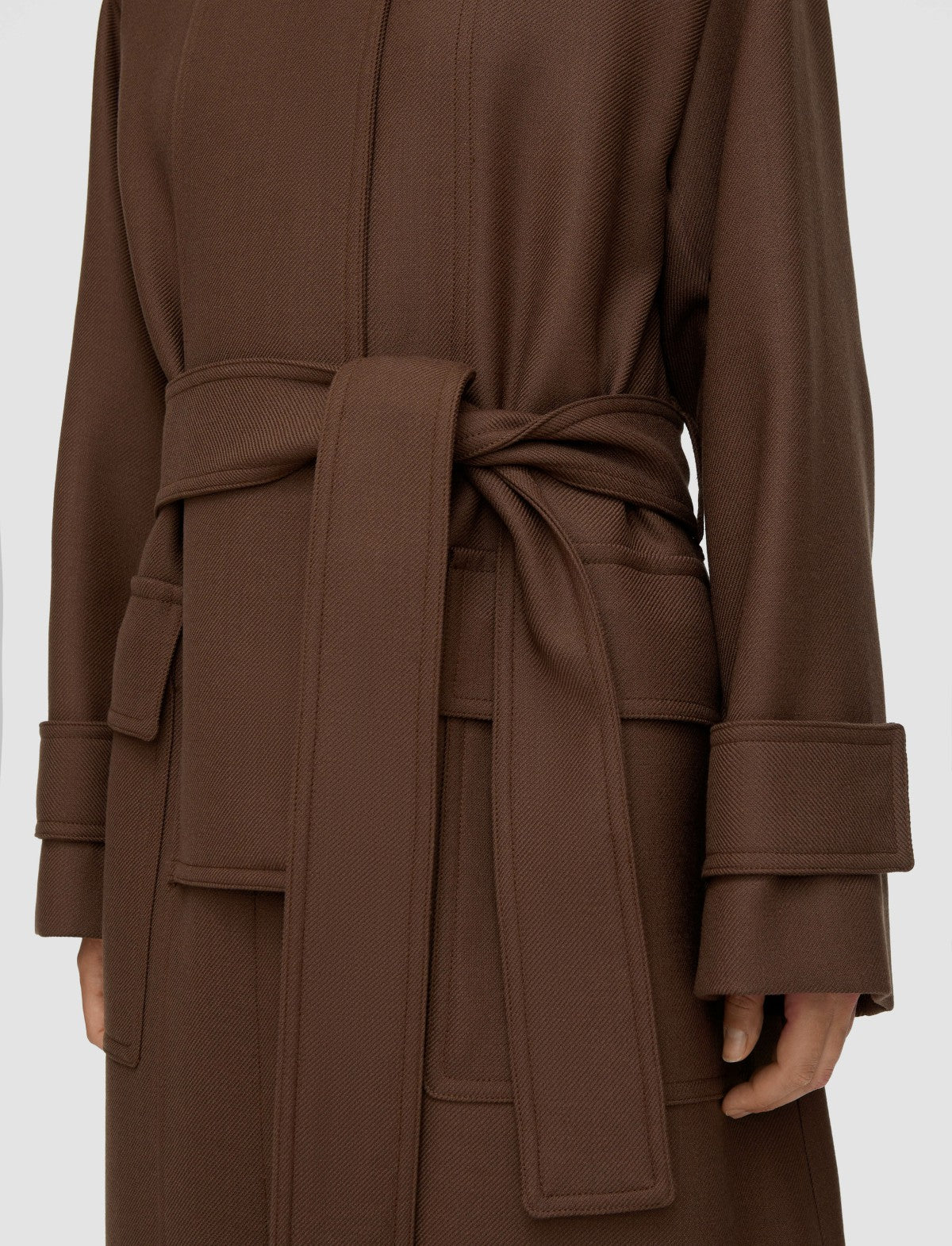 JOSEPH Fashion Women Heritage Wool Louise Coat Arabica