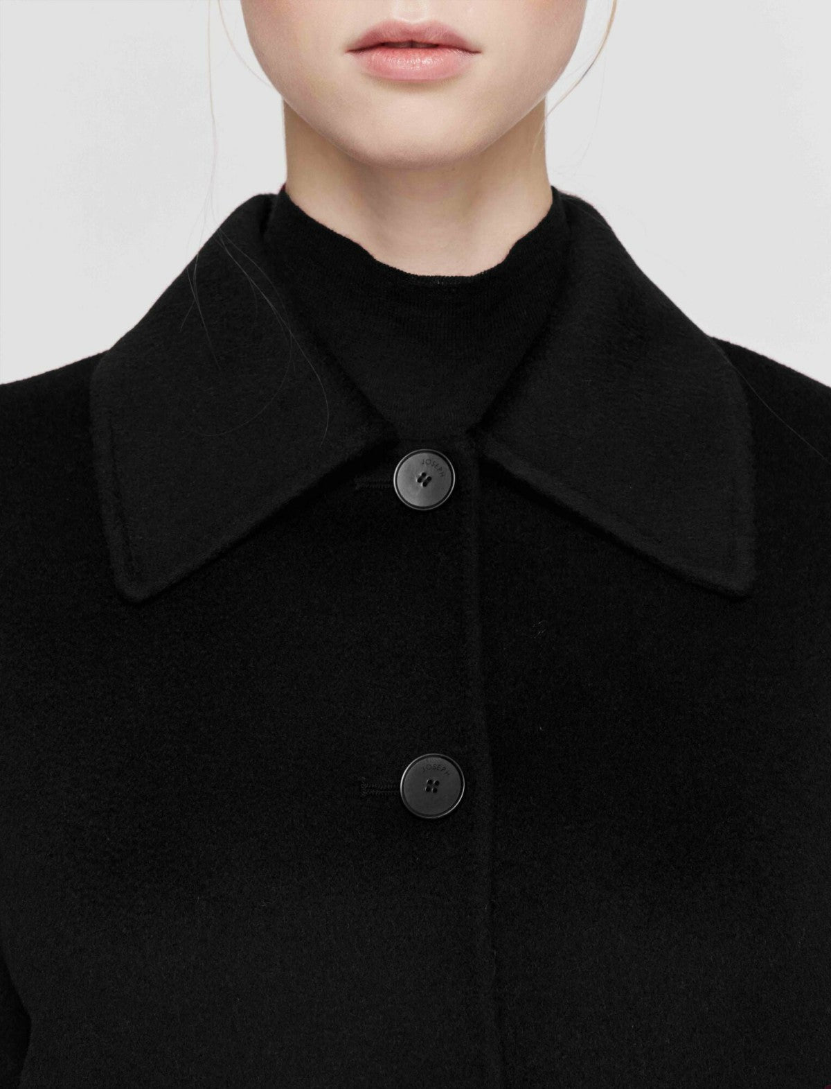 JOSEPH Fashion Women Double Face Cashmere Gerrard Jacket Black