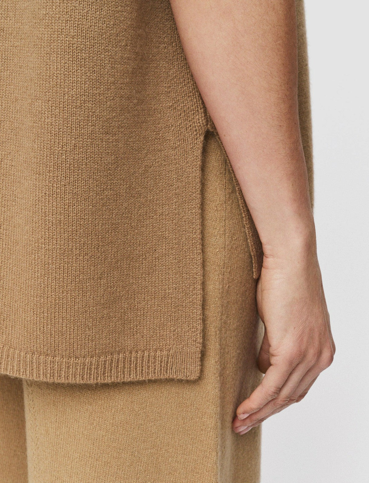 JOSEPH Fashion Women Light Pure Cashmere Vest Oak
