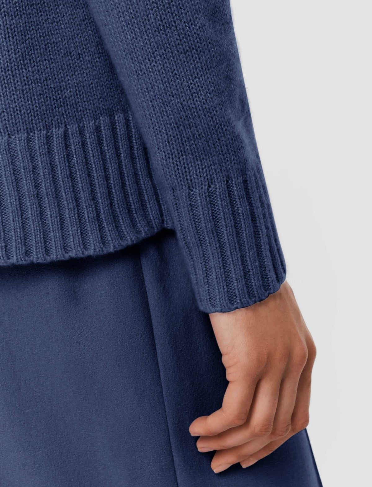 JOSEPH Fashion Women Open Cashmere Round Neck Jumper Harbour