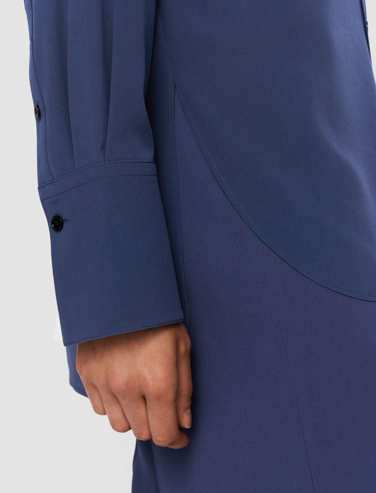 JOSEPH Fashion Women Joe Silk Crepe de Chine Blouse Harbour