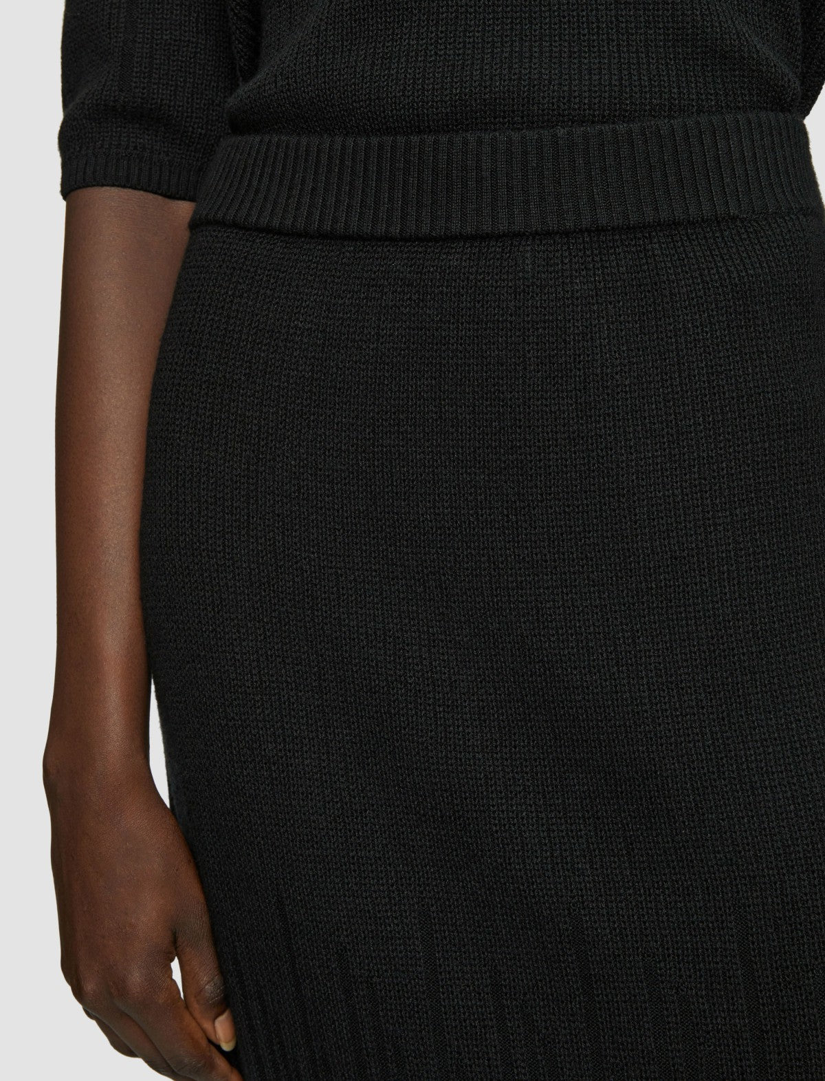 JOSEPH Fashion Women Gradient Stitch Skirt Black