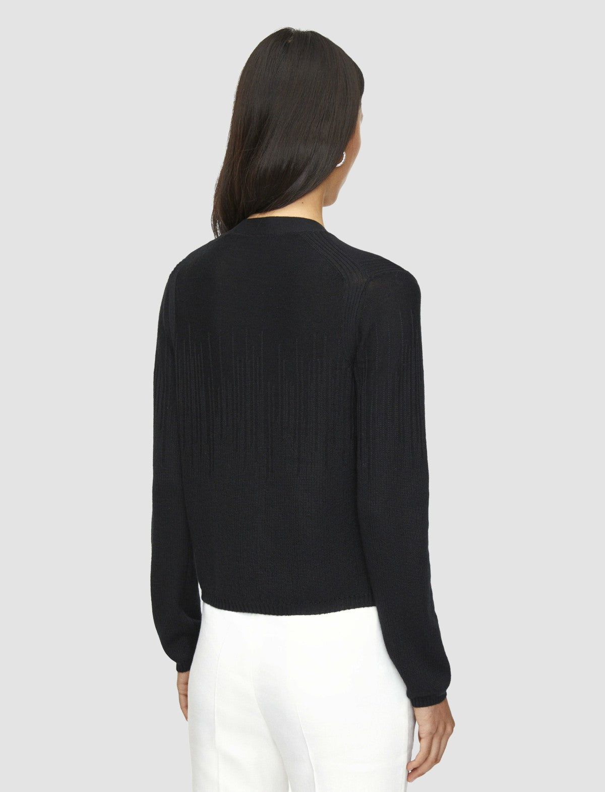 JOSEPH Fashion Women Gradient Stitch Cardigan Black