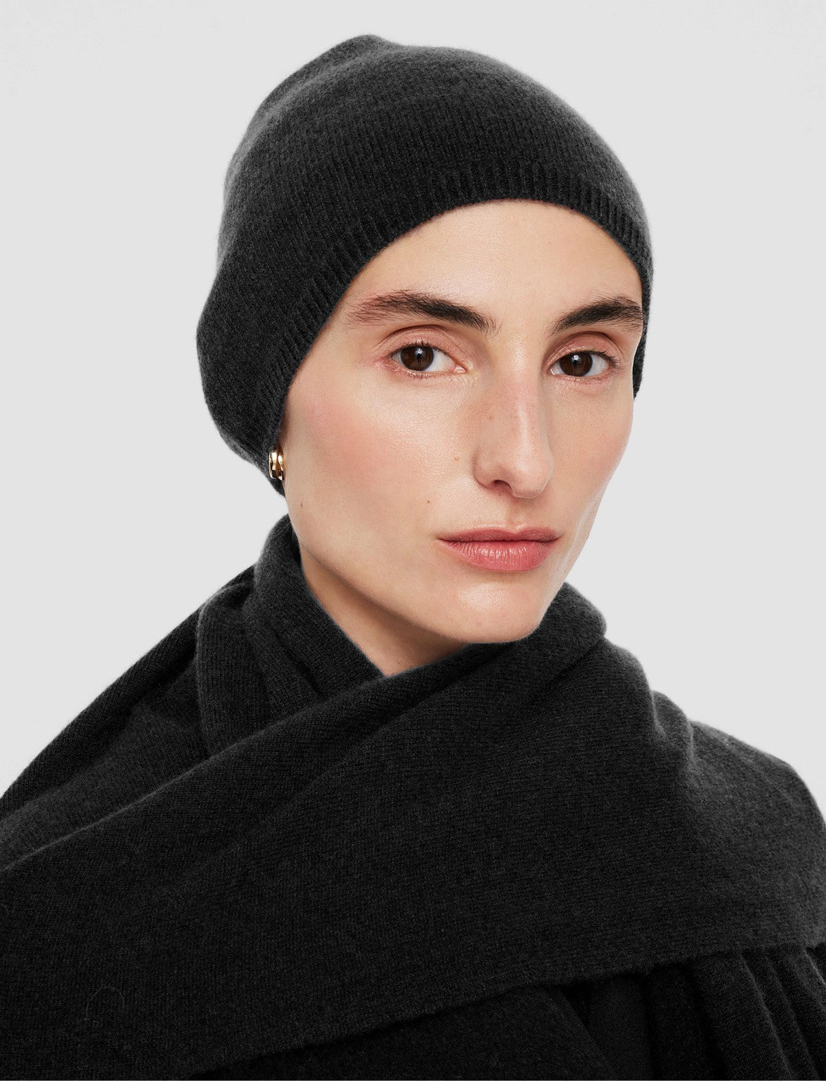 JOSEPH Fashion Women Light Pure Cashmere Hat Black