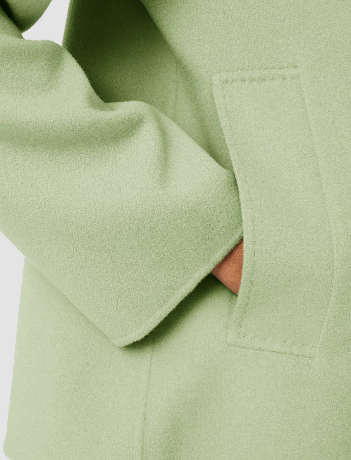 JOSEPH Fashion Women Gilkes Light Double Face Jacket Matcha