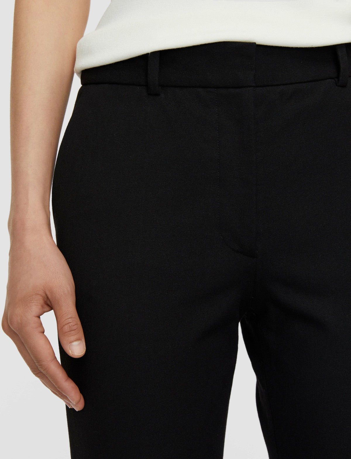 JOSEPH Fashion Women Coleman Gabardine Stretch Trousers Black
