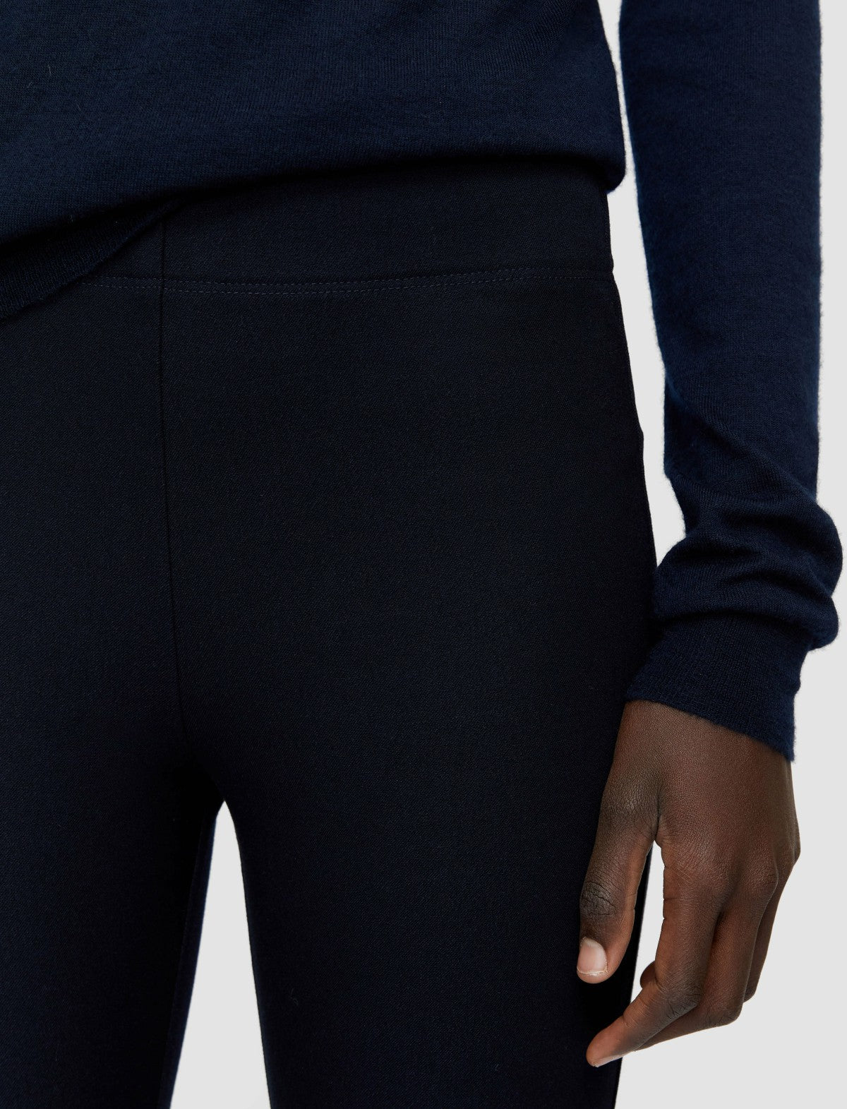 JOSEPH Fashion Women Gabardine Stretch Leggings Navy
