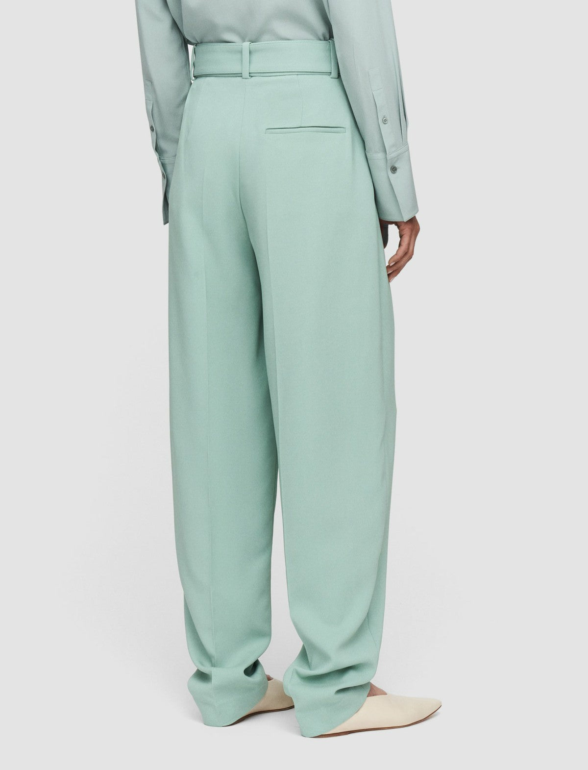 JOSEPH Fashion Women Comfort Cady Drew Trousers Sage