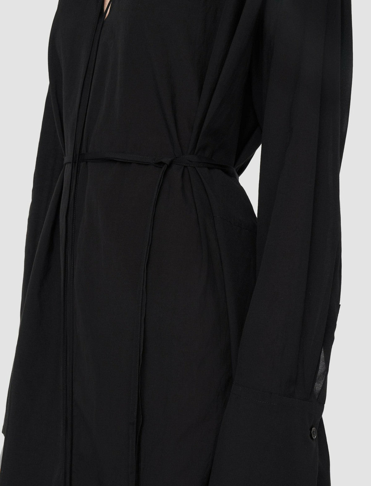 JOSEPH Fashion Women Airy Cotton Viscose Dartmouth Dress Black