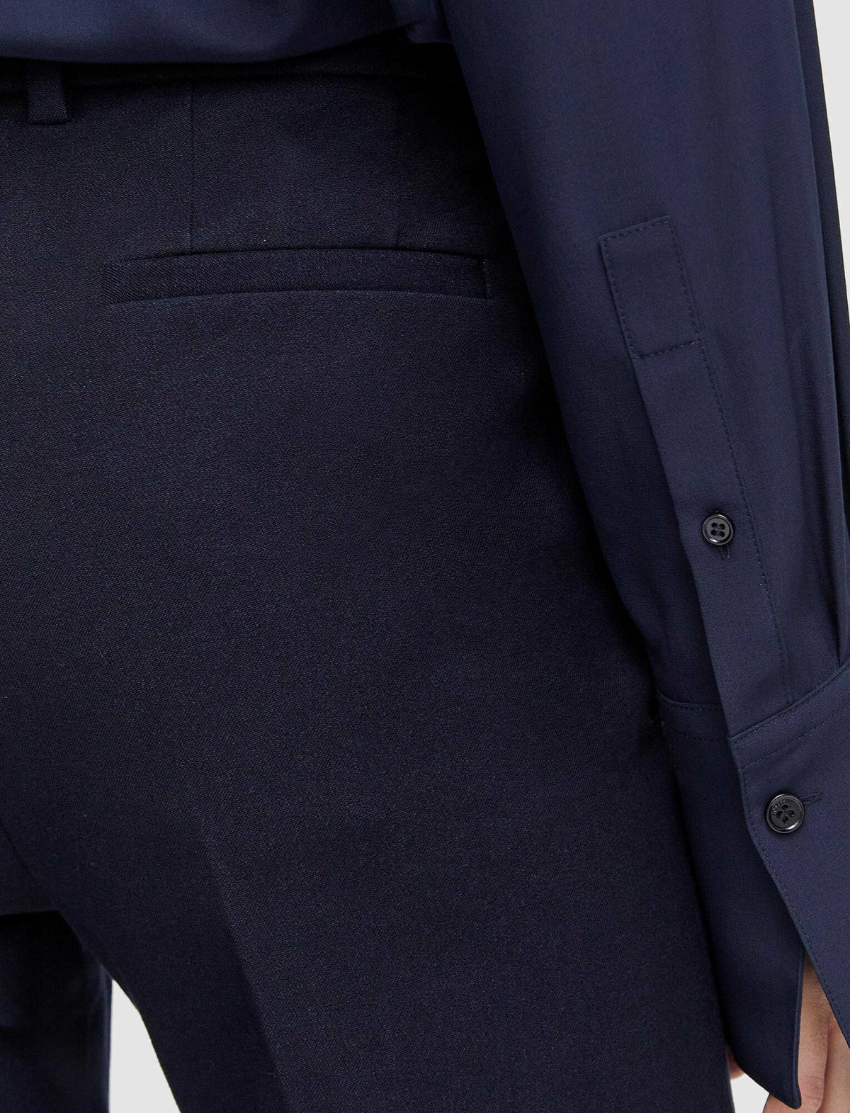 JOSEPH Fashion Women Gabardine Stretch Coleman Long Trousers Navy