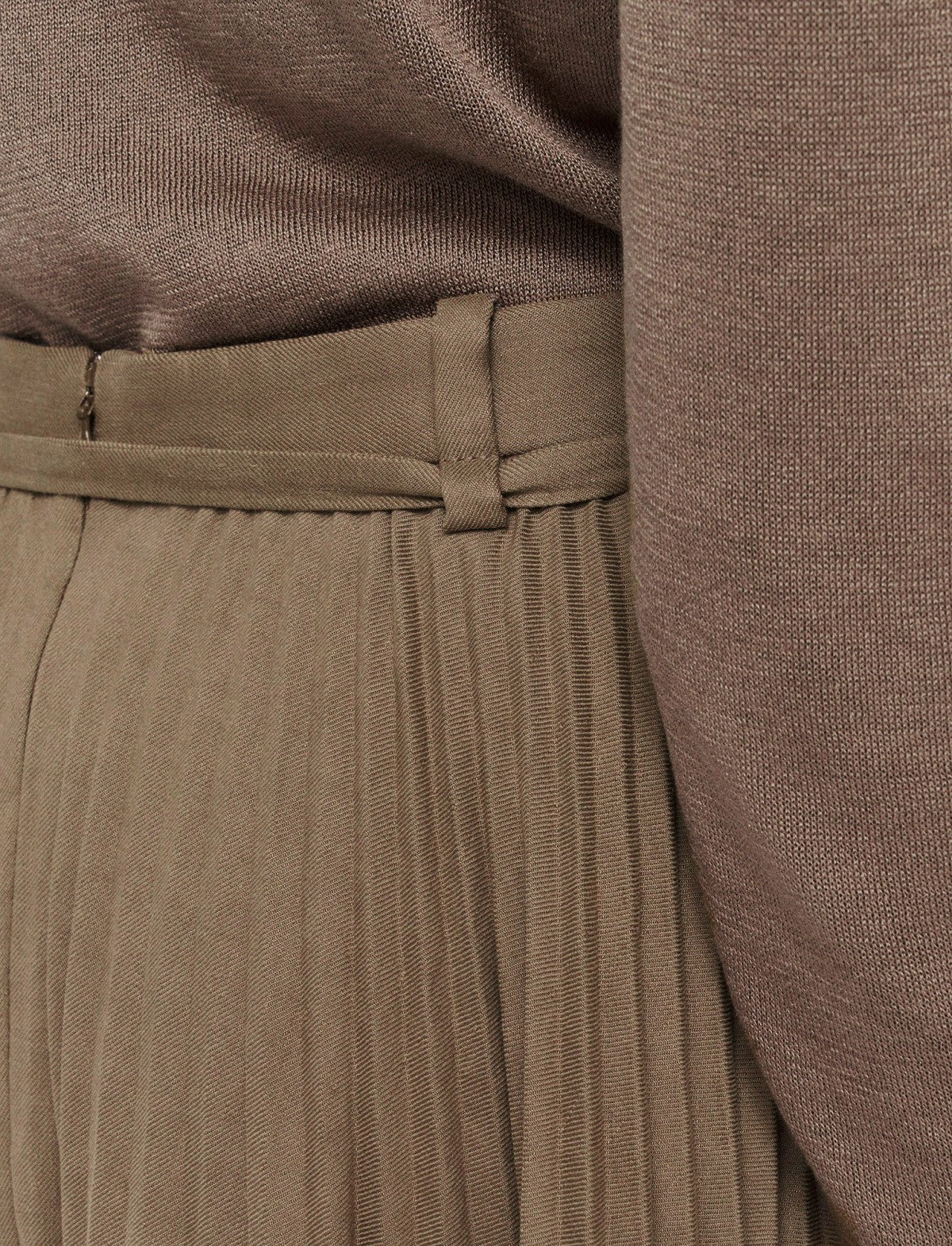 JOSEPH Fashion Women Linen Cotton Siddons Skirt Frozen Mocha
