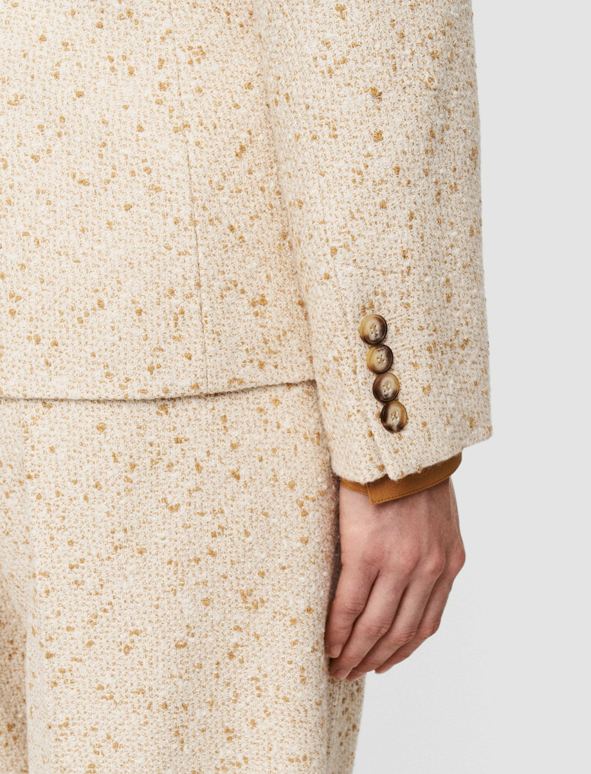 JOSEPH Fashion Women Tweed Glenview Jacket Ivory/Clay