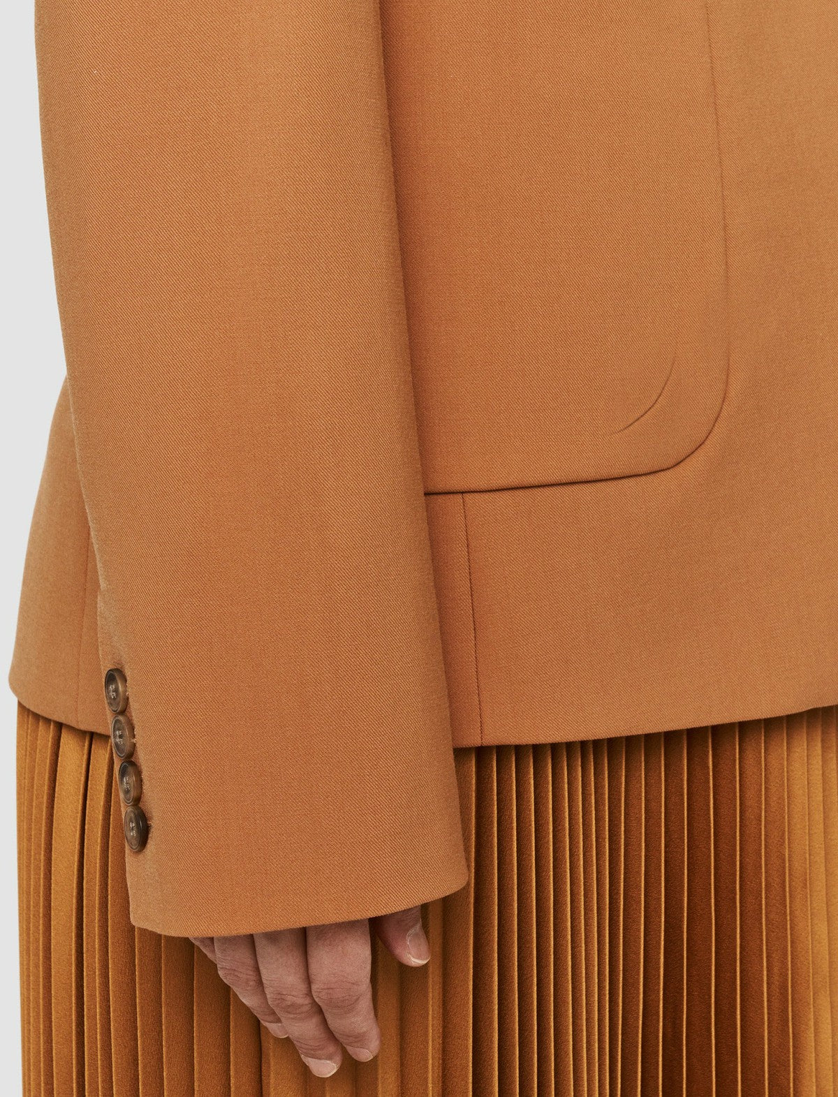 JOSEPH Fashion Women Glenview Tailoring Wool Stretch Jacket Clay