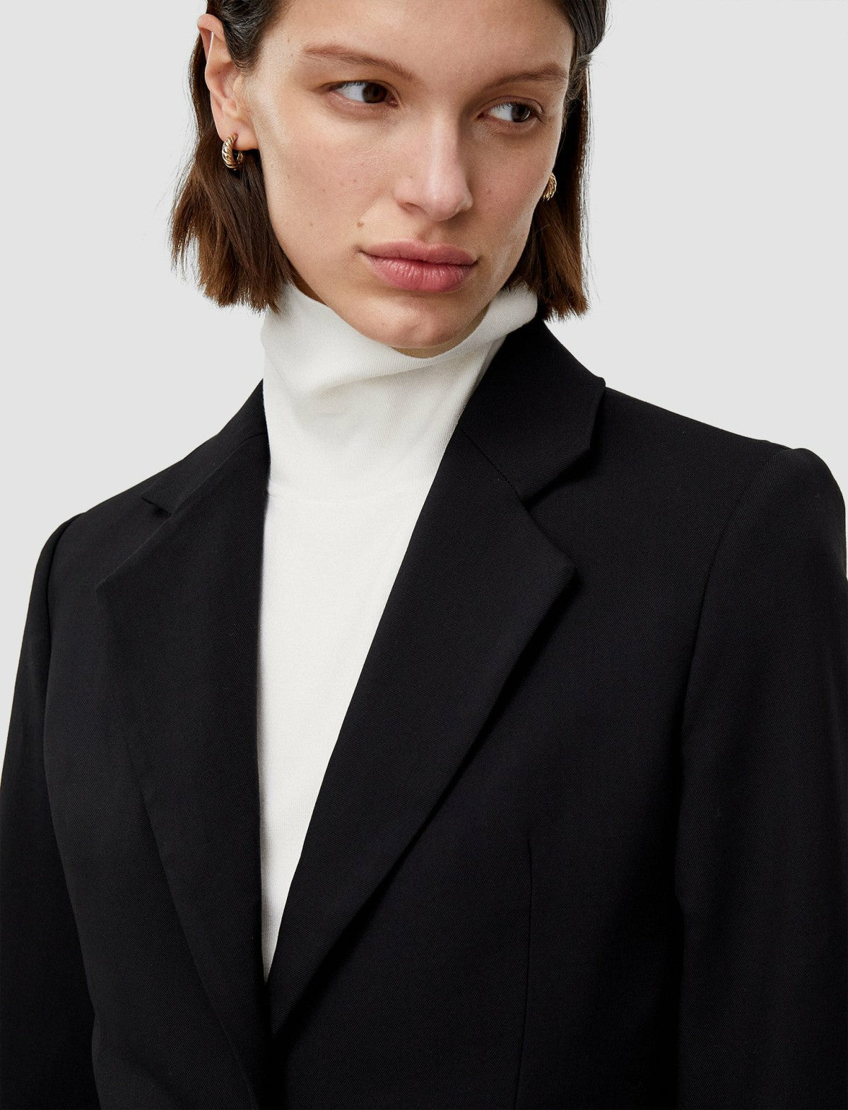JOSEPH Fashion Women Glenview Tailoring Wool Stretch Jacket Black