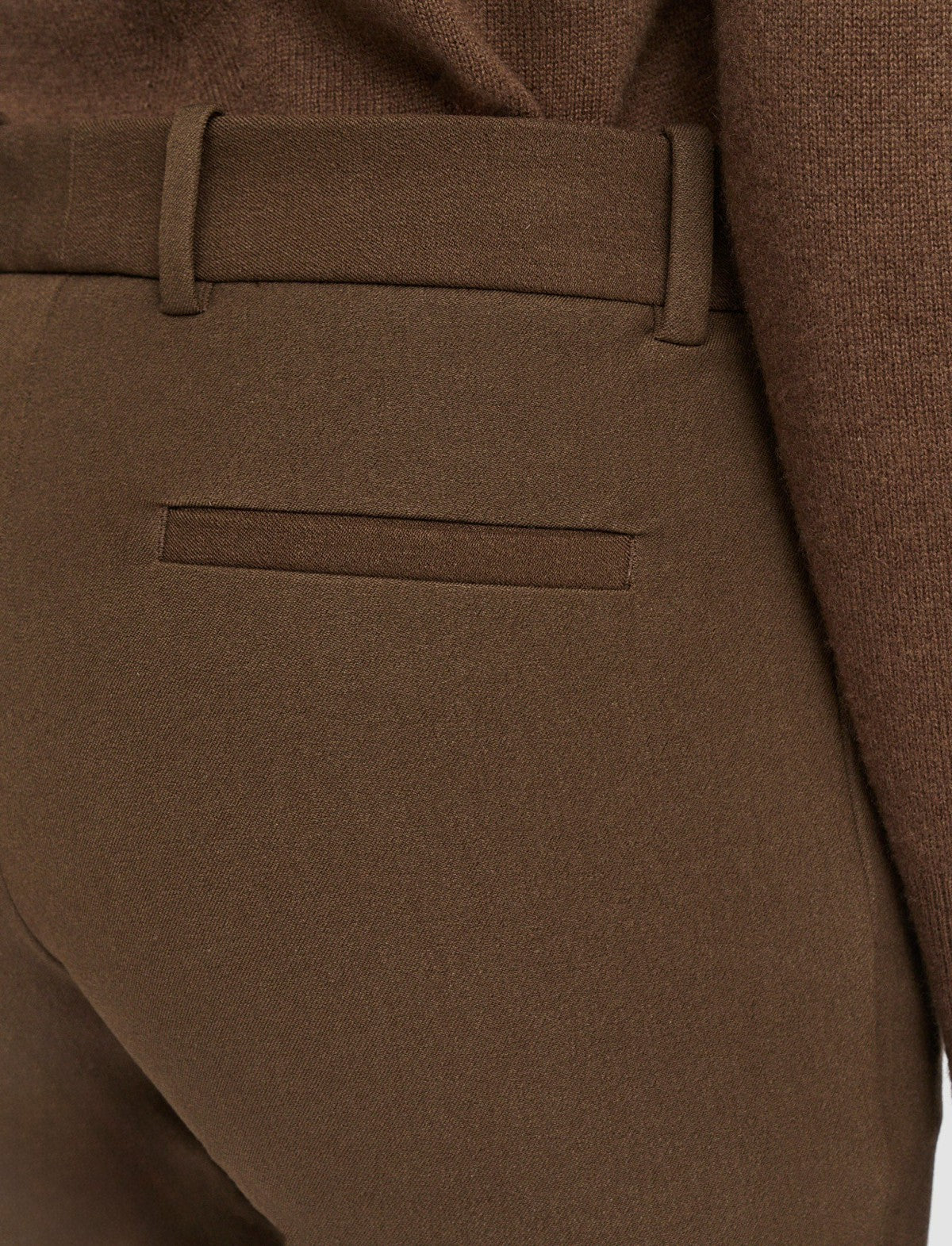 JOSEPH Fashion Women New Eliston Gabardine Stretch Trousers Arabica