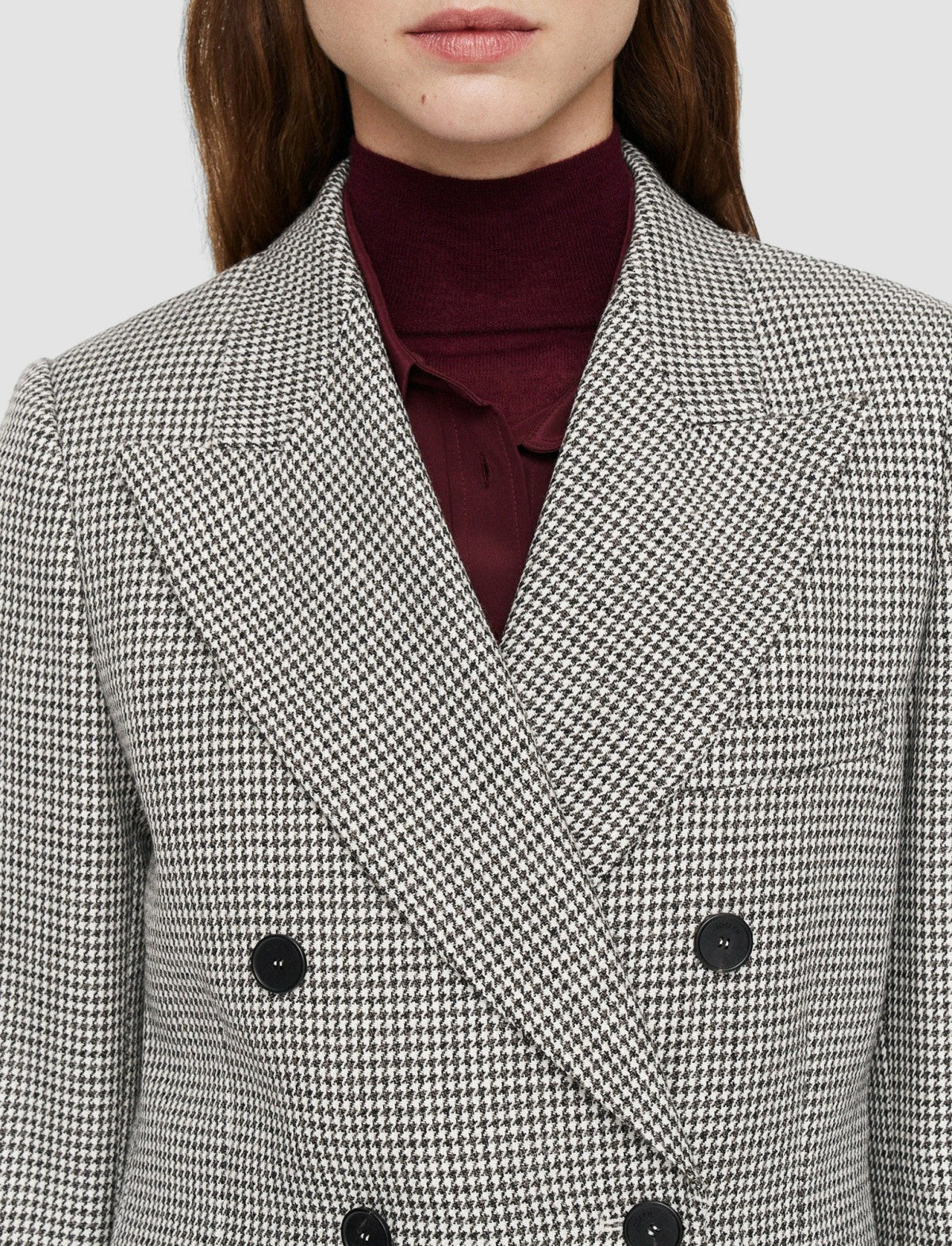 JOSEPH Fashion Women Fluid Mouline Leandre Jacket Ivory/Arabica