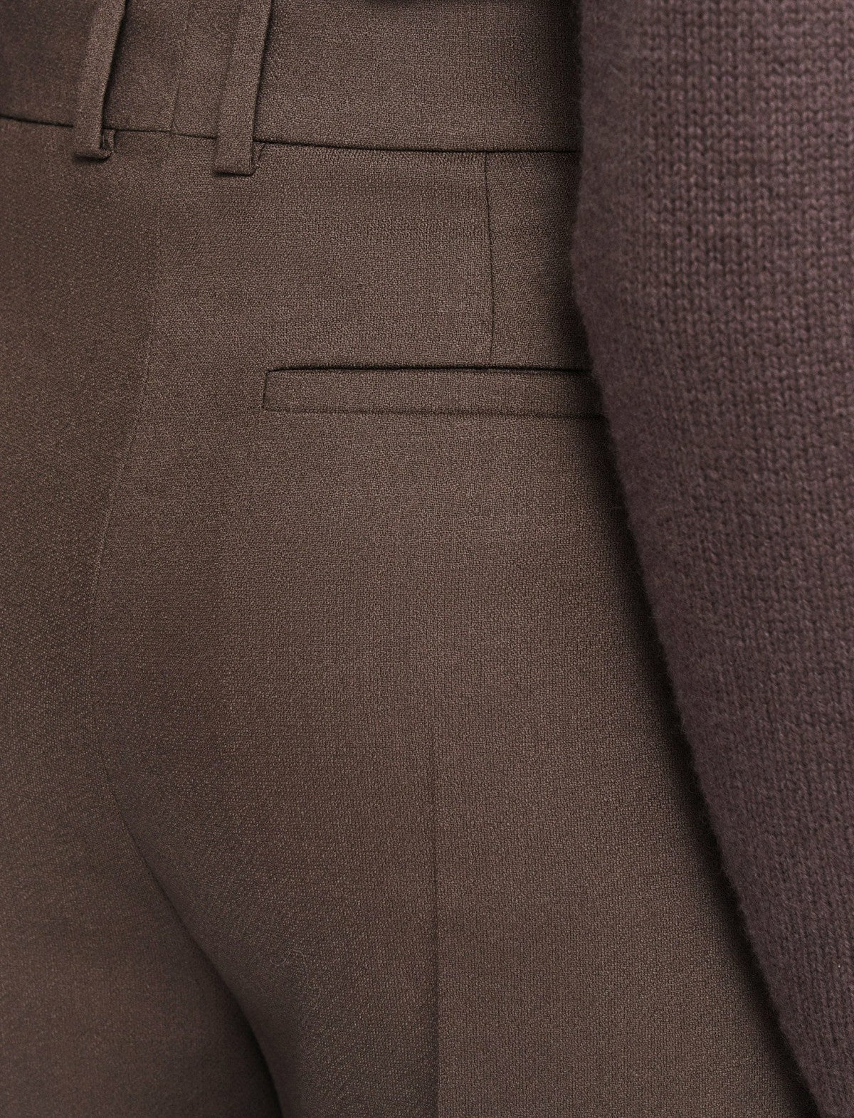 JOSEPH Fashion Women Light Wool Flannel Alana Trousers Carob