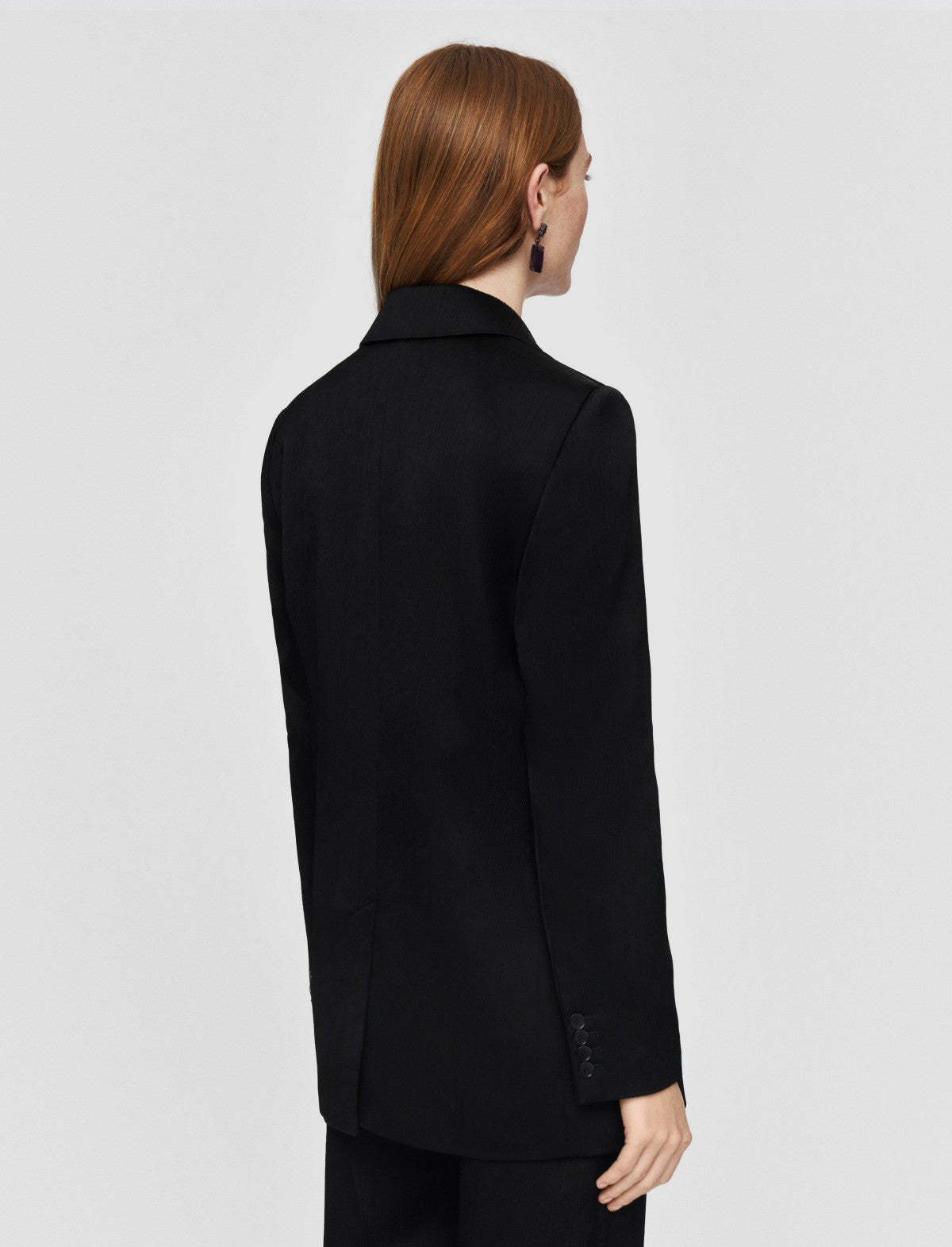 JOSEPH Fashion Women Joffrin Textured Viscose Jacket Black