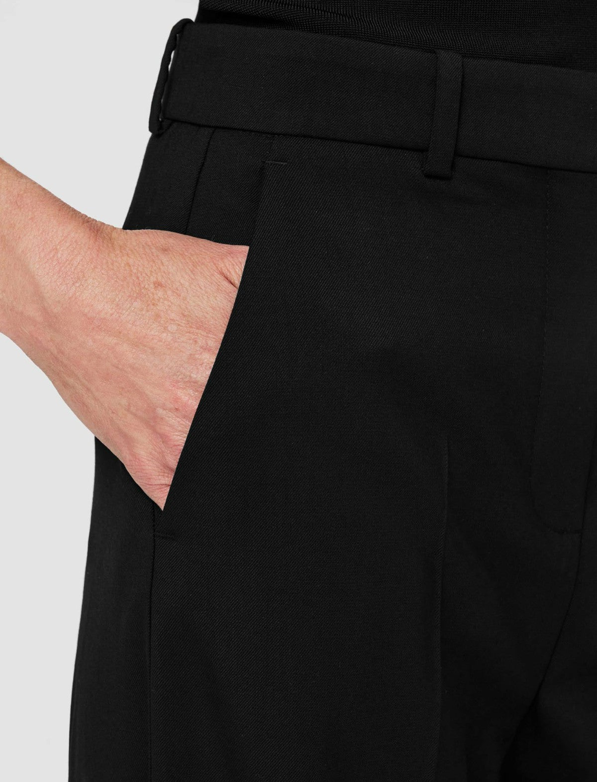 JOSEPH Fashion Women Alana Tailoring Wool Stretch Trousers Black
