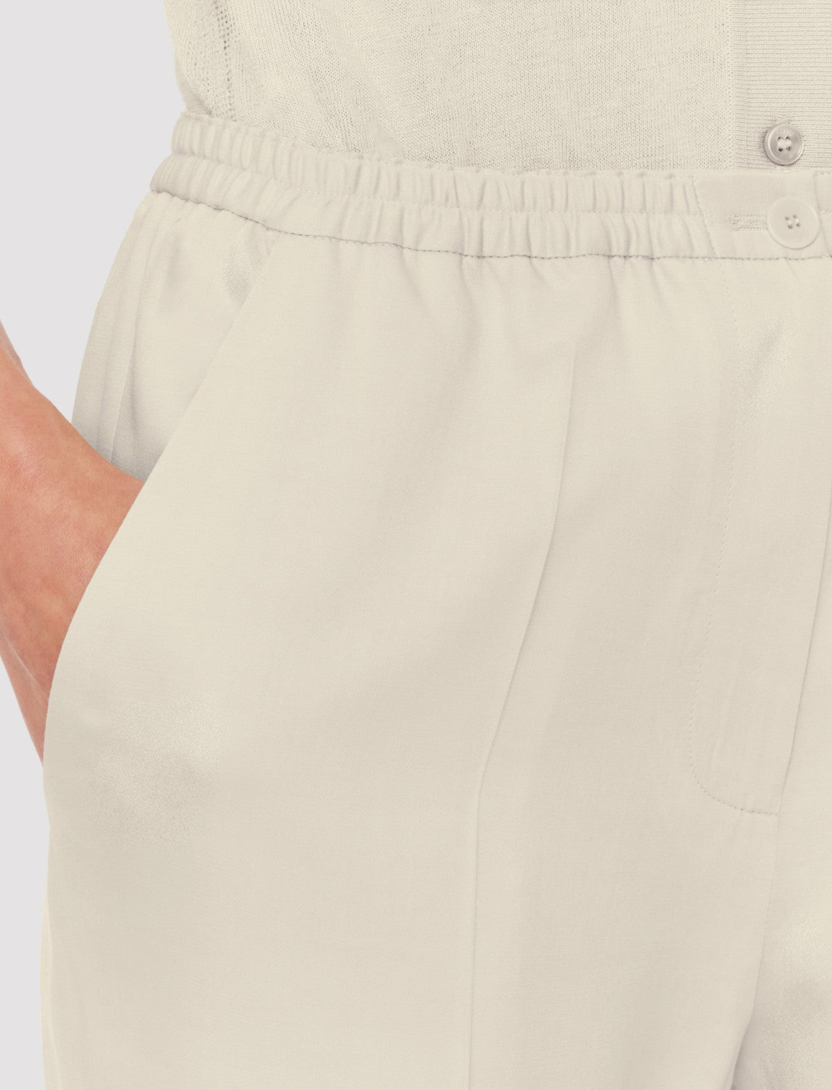 JOSEPH Fashion Women Tahiti Soft Viscose Tailoring Trousers Quail