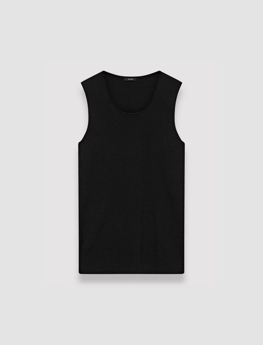 JOSEPH Fashion Women Silk Stretch Tank Top Black