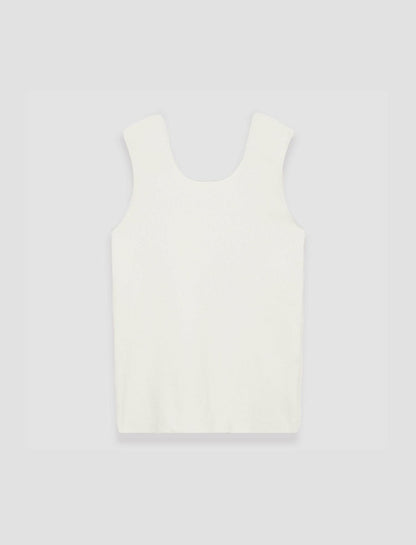 JOSEPH Fashion Women Silk Stretch Tank Top Ivory