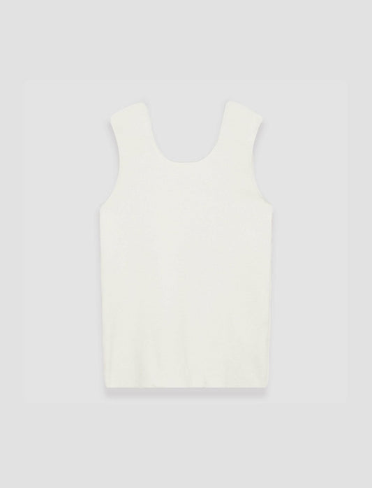 JOSEPH Fashion Women Silk Stretch Tank Top Ivory