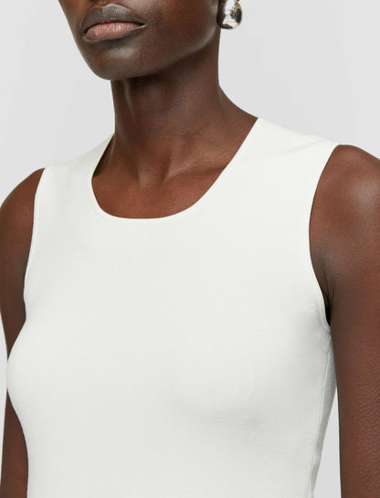JOSEPH Fashion Women Silk Stretch Tank Top Ivory