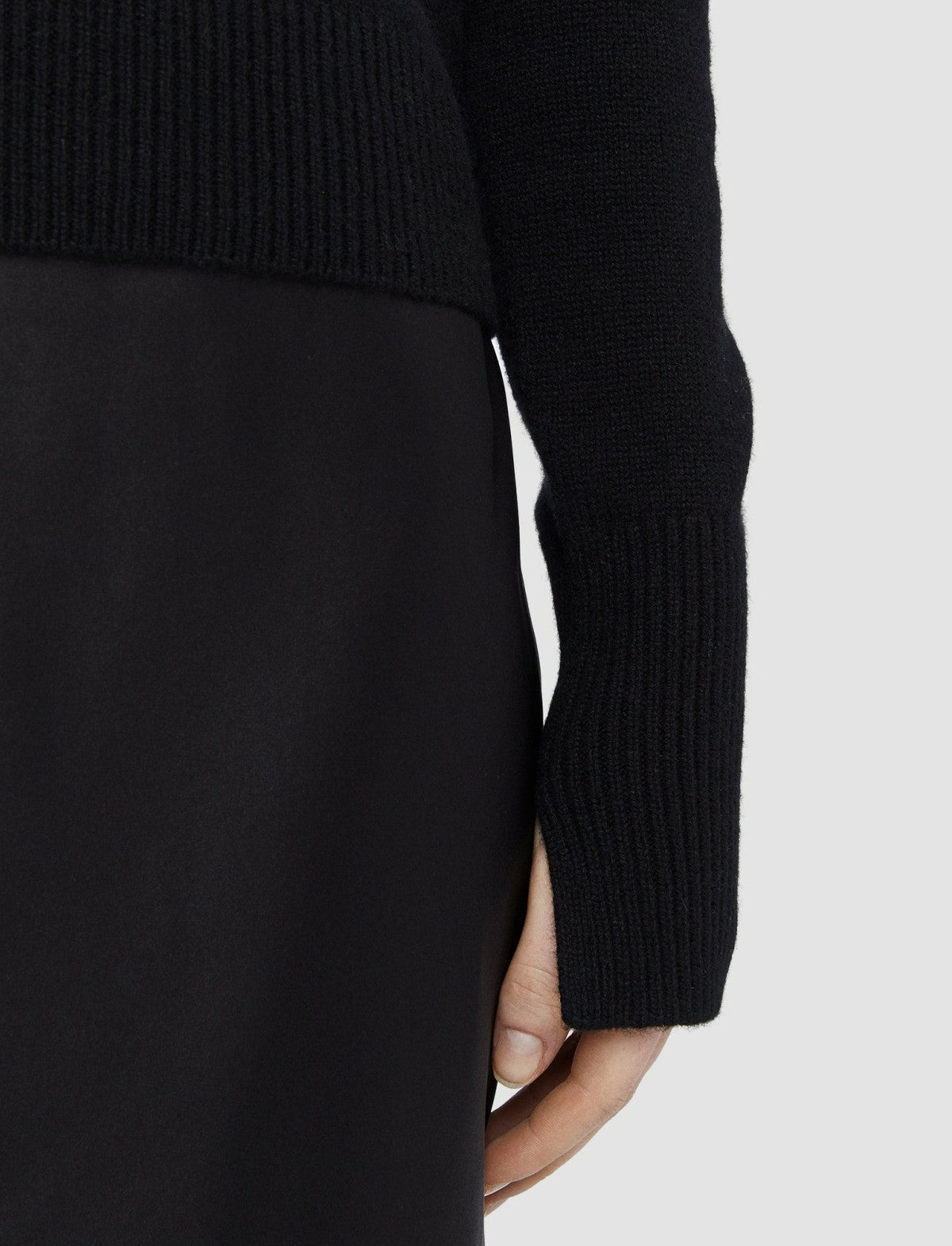 JOSEPH Fashion Women Pure Cashmere V Neck Jumper Black