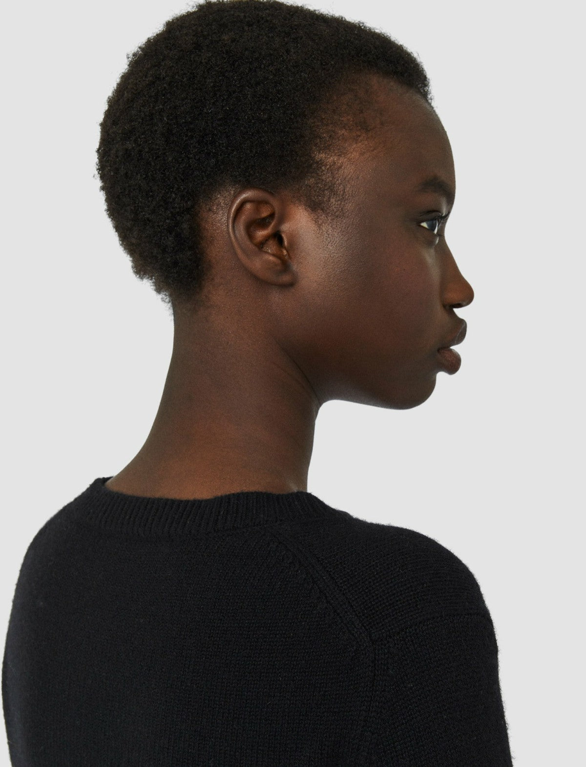 JOSEPH Fashion Women Pure Cashmere Round Neck Jumper Black