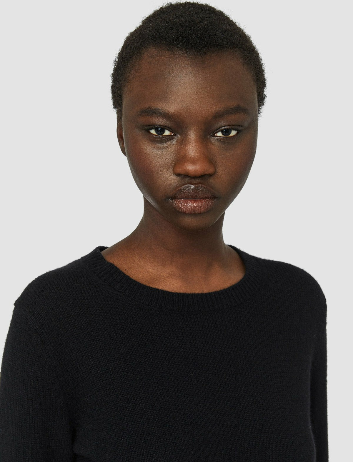 JOSEPH Fashion Women Pure Cashmere Round Neck Jumper Black