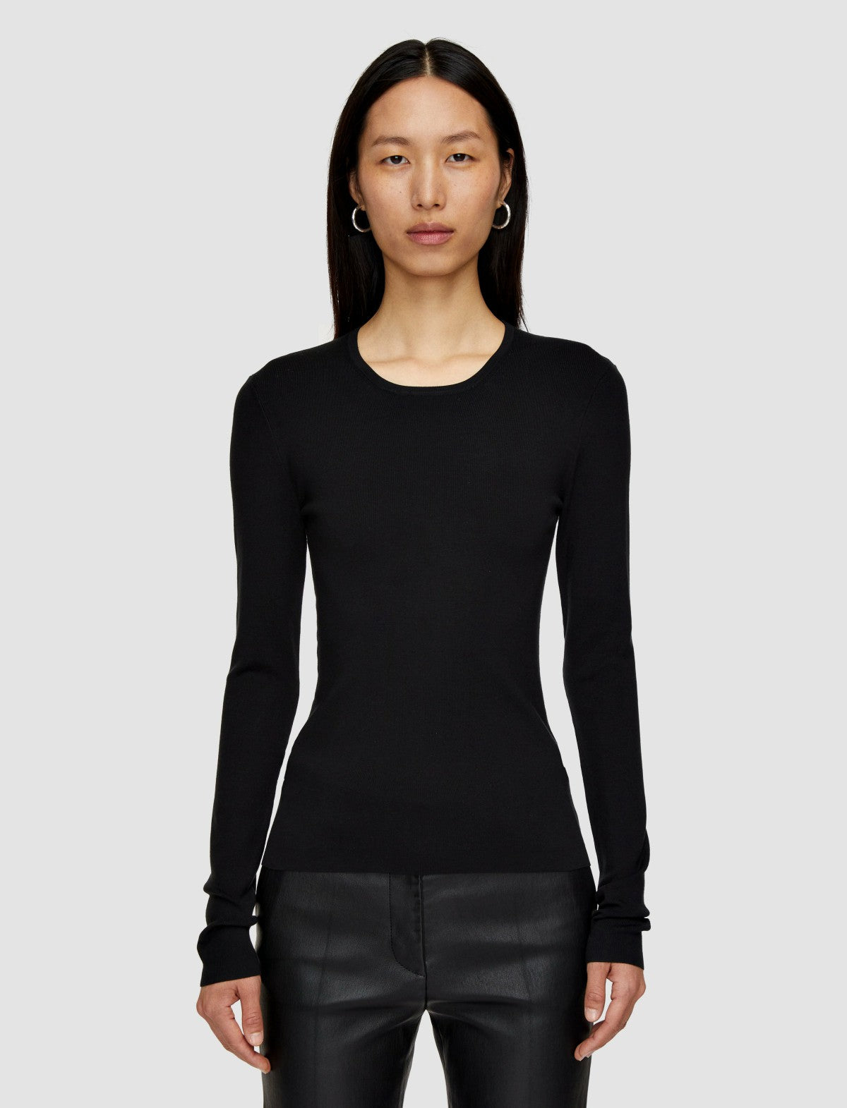 JOSEPH Fashion Women Silk Stretch Top Black