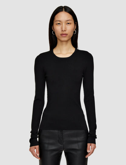 JOSEPH Fashion Women Silk Stretch Top Black