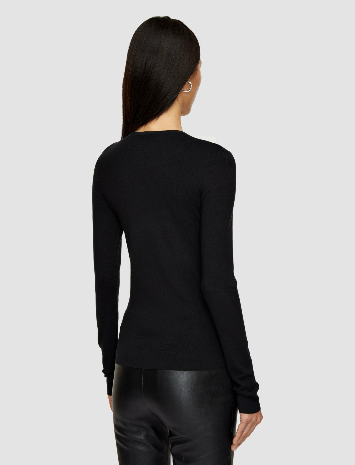 JOSEPH Fashion Women Silk Stretch Top Black