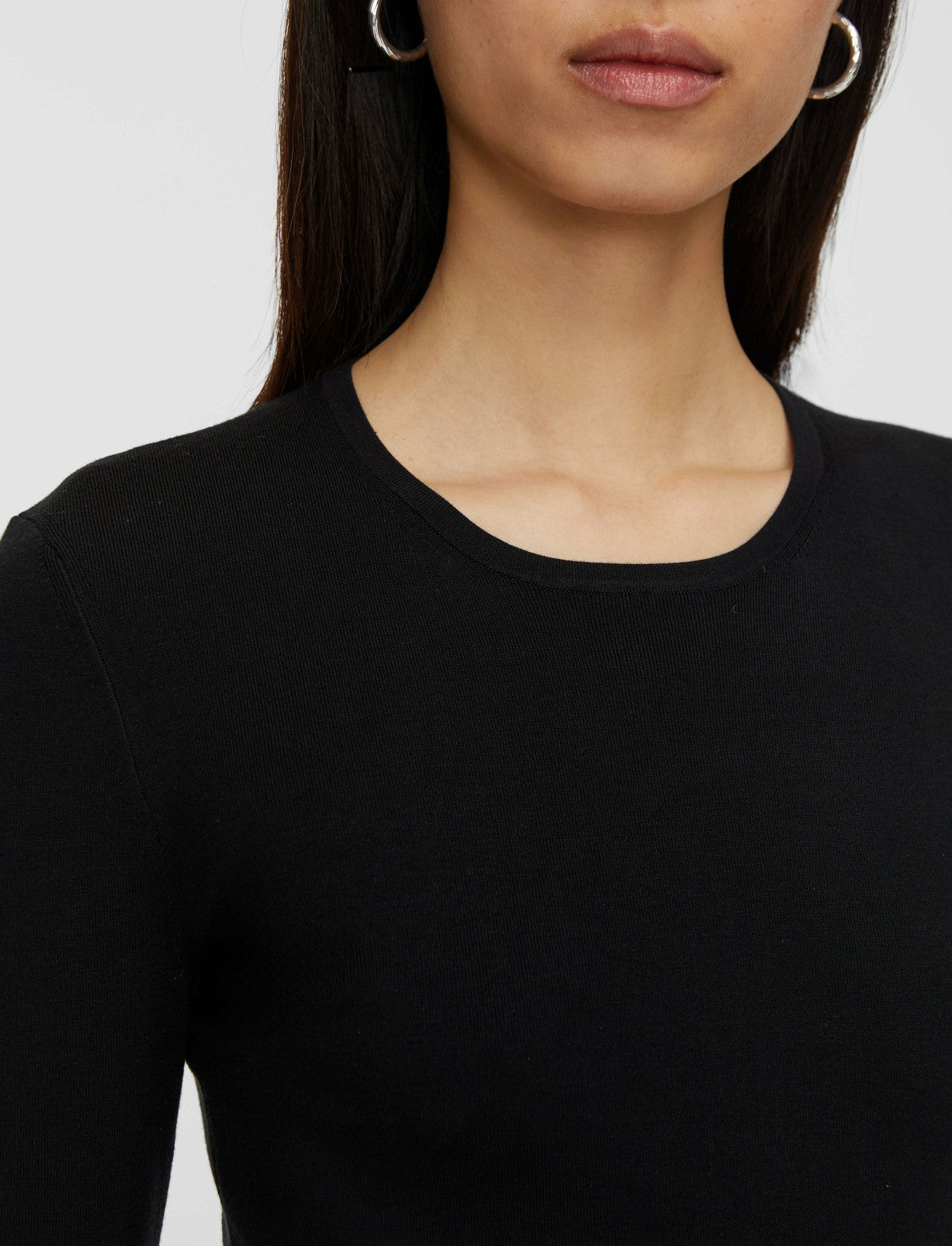 JOSEPH Fashion Women Silk Stretch Top Black