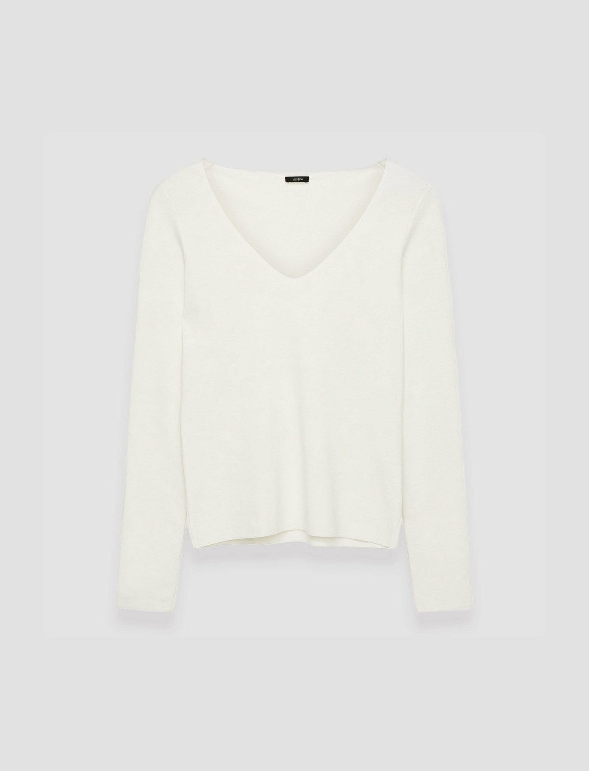 JOSEPH Fashion Women Silk Stretch V Neck Top Ivory