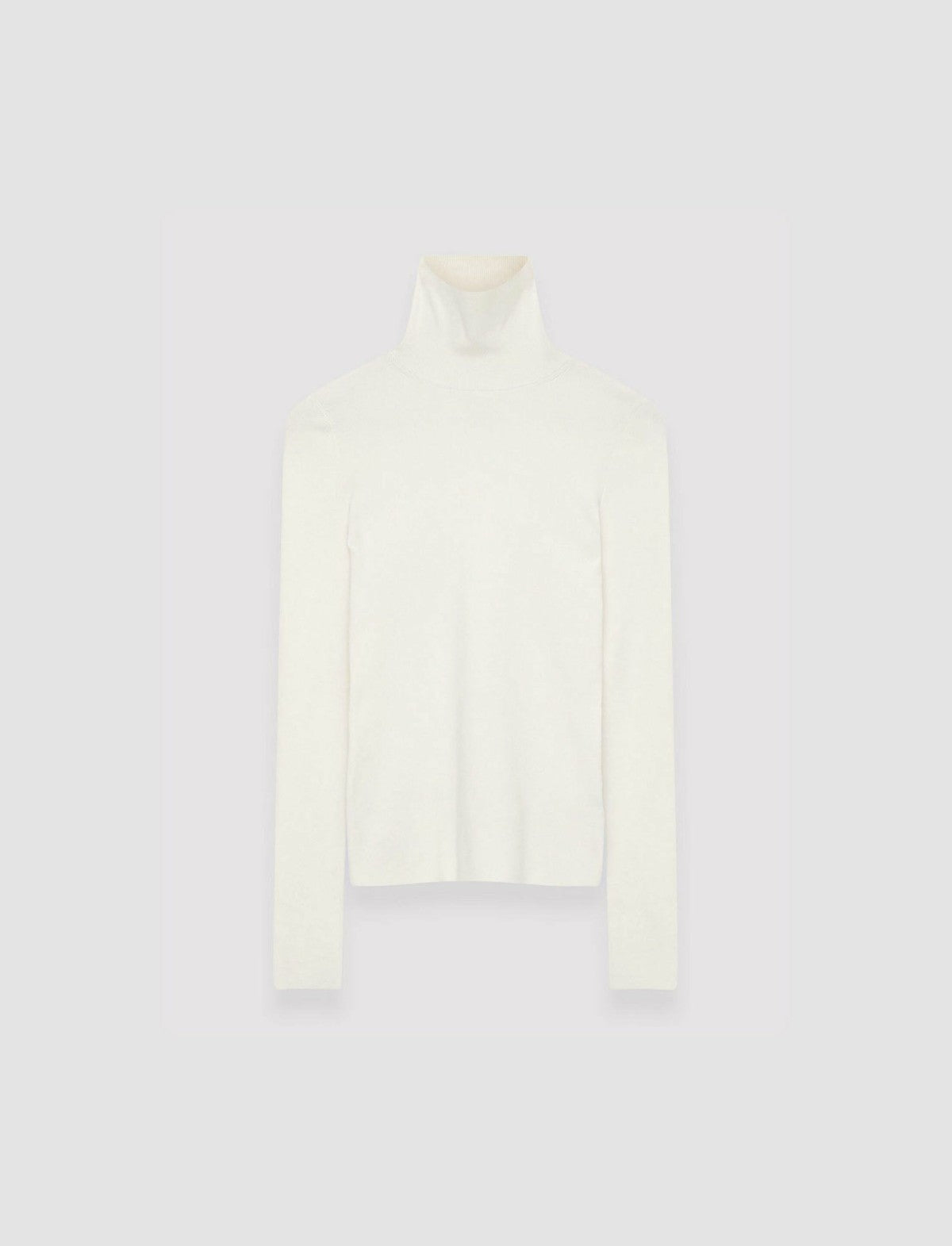 JOSEPH Fashion Women Silk Stretch High Neck Top Ivory