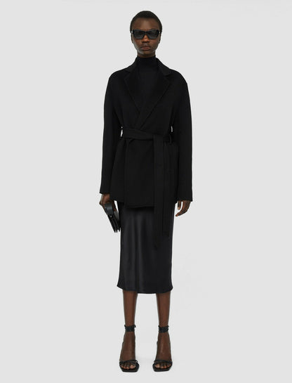 JOSEPH Fashion Women Double Face Cashmere Cenda Coat Black