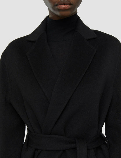 JOSEPH Fashion Women Double Face Cashmere Cenda Coat Black