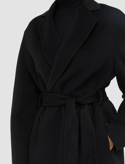 JOSEPH Fashion Women Double Face Cashmere Cenda Coat Black