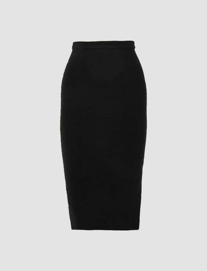JOSEPH Fashion Women Silk Stretch Pencil Skirt Black