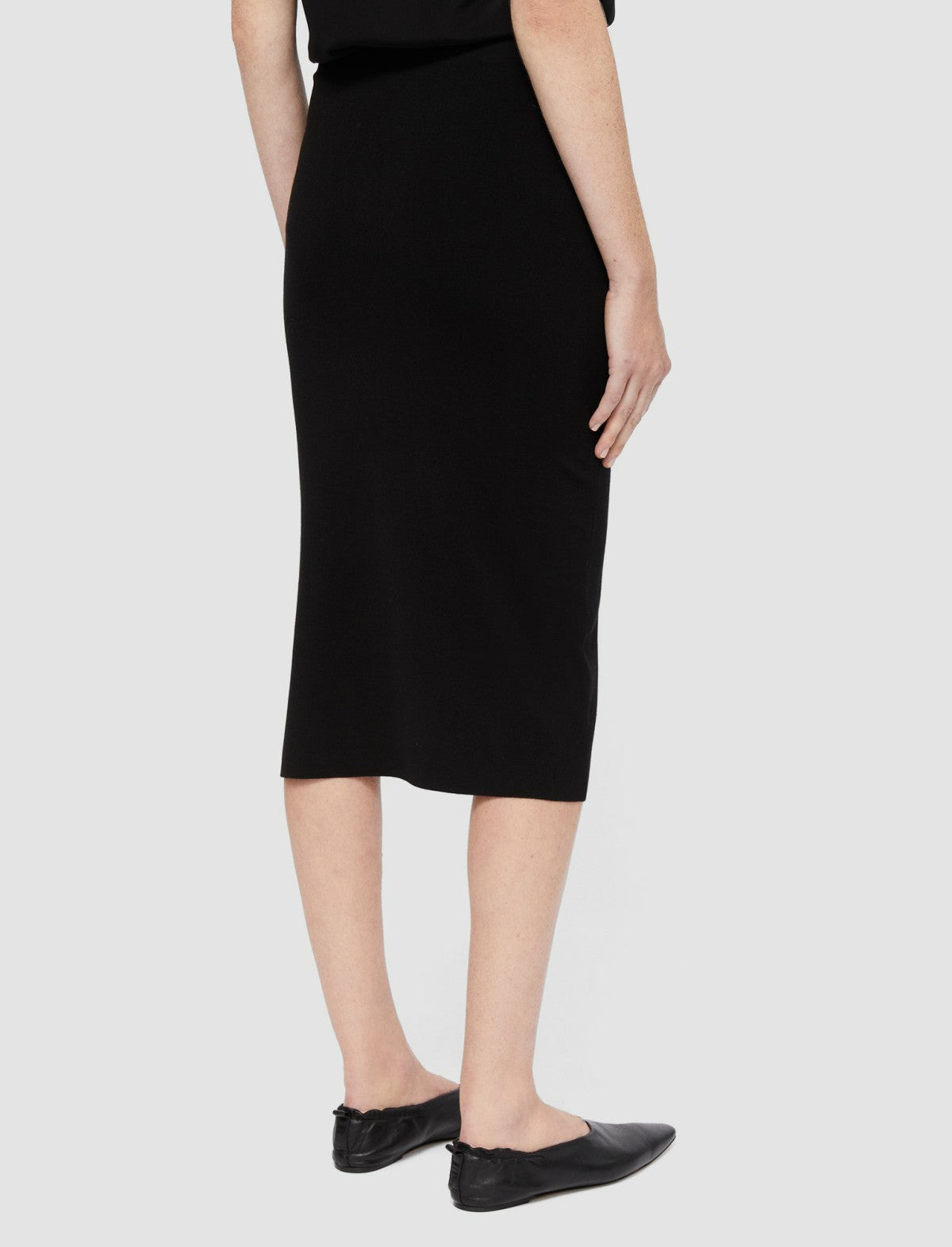 JOSEPH Fashion Women Silk Stretch Pencil Skirt Black