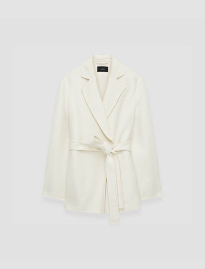 JOSEPH Fashion Women Double Face Cashmere Cenda Coat Ivory